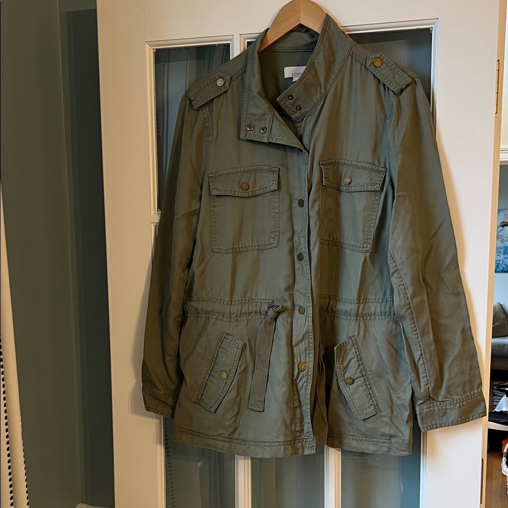 LOFT Sage Green Military Jacket